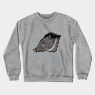 Collared peccary (Pecari tajacu) caititu cateto Crewneck Sweatshirt